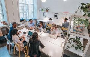 Group of Contingent Workers in office